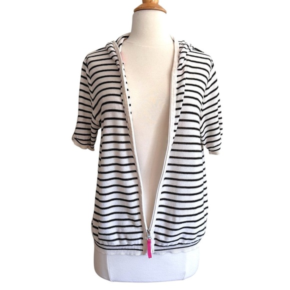 SONIA RYKIEL Vintage Y2K Striped Cotton Knit Top Made in Japan Parisian Chic M - Picture 5 of 15